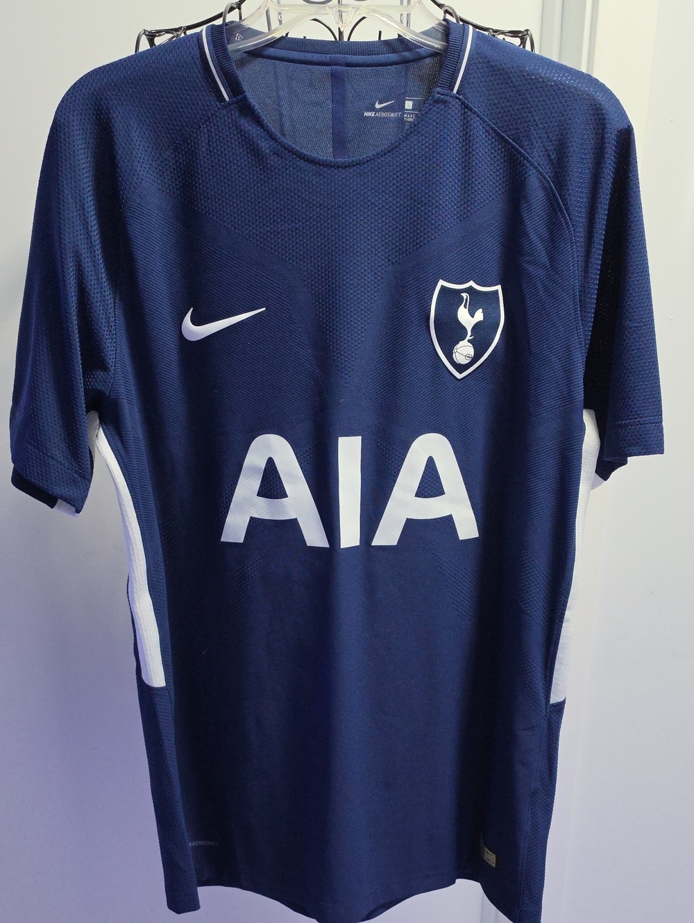 Nike Navy and White Tottenham Hotspur AIA Football Jersey